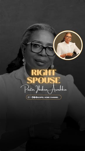 838K views · 10K reactions | Your spouse is a key success factor in your life; don’t make a mistake. Pastor Ibukun Awoshika | @ibukunawosika Background song: Now that we are married (Instrumental) Full Message: Faith, Family and Finance. (Household Of David) Note: This is only for edification purpose, we don’t own this content (No Copyright Infringement Intended) #gospelhome #gospelhomechannel #ibukunawosika #pastoribukunawosika #relationships | Gospel Home Channel | Facebook