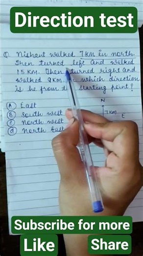 "Direction Test Shortcut for Exams 🚀"#ytshorts#viral#trending #education#ReasoningTricks