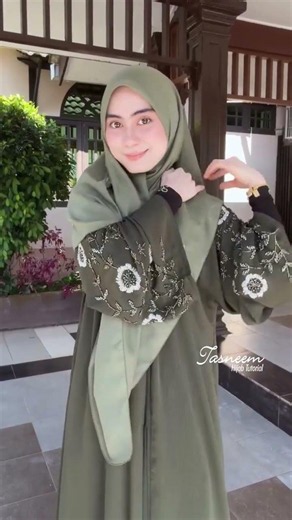 Tutorial Hijab Segi Empat Simpel tapi Tetap Anggun dan Cantik #hijabstyle