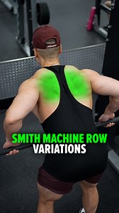 642K views · 5K reactions | Smith Machine Row: Grip Widths & Muscles Worked Narrow underhand grip – places more emphasis on the lats Medium overhand grip – targets the mid-back (rhomboids & middle traps) Wide overhand grip – shifts more emphasis to the upper back (upper traps & rear delts) Size & Shred Training program  deltabolic.com | Andrew Kwong | Facebook
