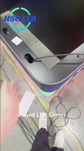 Round LED Corner #hscled #hscleddisplay #leddisplaymanufacturer #ledscreensupplier #ledvideowall
