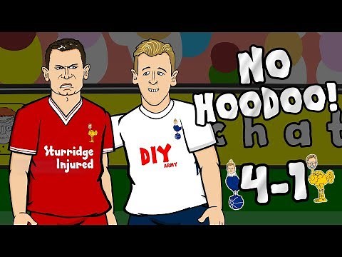 🎤NO HOODOO! 4-1🎤 Spurs vs Liverpool (Parody Cartoon 2017)