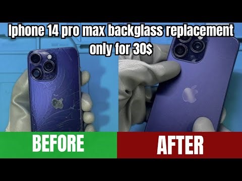 iPhone 14 Pro Max Back Glass Replacement ||Easy DIY Fix! #iphone #iphonerepair #diyrepair