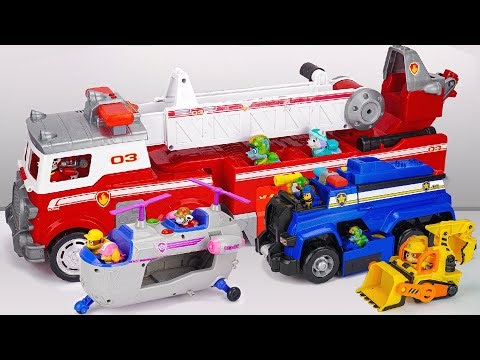 Satisfying Unboxing, Super Cool Paw Patrol toys: Fire Truck and Rescue mission | Police Cruiser Toy