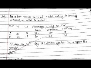AASTHO Classification | Soil Classification | Soil Mechanics