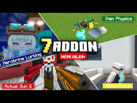 7 Interesting Addons for Survival!! | Supports MCPE 26.23+