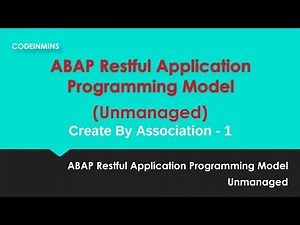 Part 7: Unmanaged ABAP RESTful Application Programming Model (RAP) - Create By Association