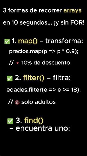 🔥 3 Métodos de Arrays en javascript que TODO dev debería usar