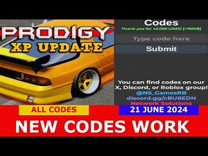 *NEW CODES JUNE 21, 2024* [LEVELS] Prodigy Drift ROBLOX | ALL CODES