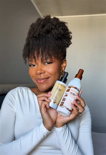Styling natural hair made easy with @Mizani ✨ Before styling, I used the Miracle Length Hairline & Root Stimulator because I’ve really been focusing on taking better care of my edges. I’m on a little hairline regrowth journey, so this is perfect for helping my hair look fuller over time. Then, I hydrated with their Miracle Milk which is a super lightweight leave-in that reduces dryness and primes your hair for the perfect style! 🤎 #ad #hairstyleidea #4chairstyle #Mizani #naturalhairstyles