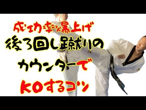 【成功率爆上げ】後ろ回し蹴りのカウンターでKOするコツ