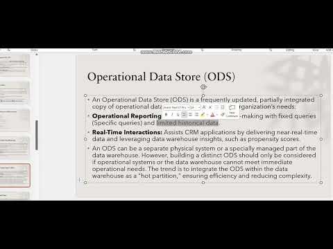 Chapter 1 part 5 Meta Data , Operational Data Store and Materialized views.