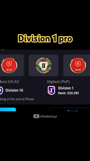 Division 1 pro review 😱 #efootballmobile #efootball2026 #foryou