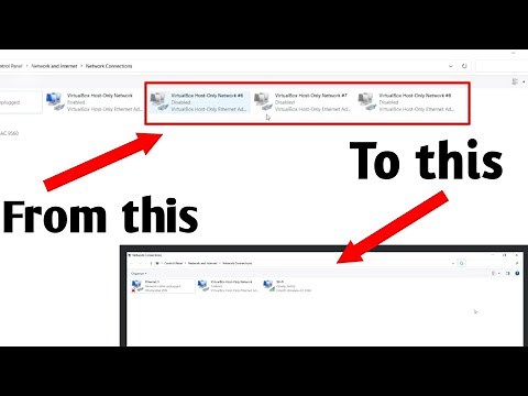 How to remove driver VirtualBox Host-only Network