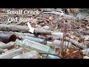 Searching Small Creek for Old Bottles