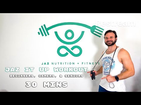 30 Min Arm & Plyometrics Workout for Beginners, Gamers, & Seniors | Build Muscle | JAZ it Up 9