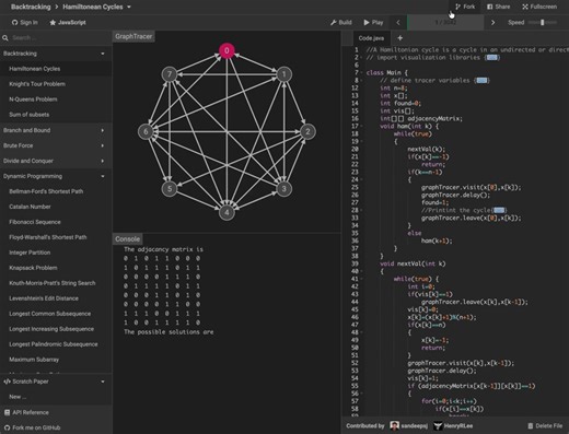 Algorithm Visualizer devrait être dans la boîte à outils de tout·e développeur·se qui apprend ou enseigne des algos — la visualisation en direct à partir du code rend les mécanismes abstraits vraiment lisibles. https://t.co/LMycabGIbQ
