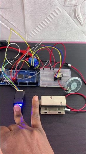 DIY security system with Arduino Mega & Fingerprint Scanner