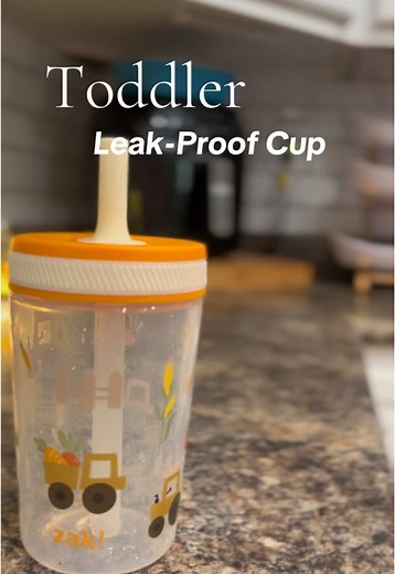 This cup had me at leakproof! #toddlercup #leakproofcup #sippycup #strawcup #toddler #baby #kidscup #momhack #momlife #nomess