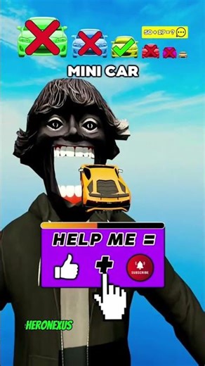 big to small Lamborghini vs black alien #shortsfeed #challenge