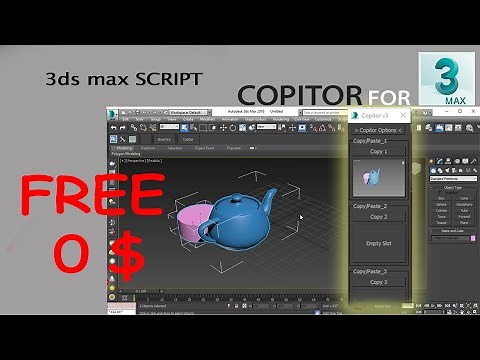 Copitor for 3Ds Max | Copy tool for 3ds max | Script