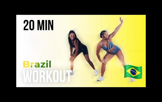 20Min BRAZIL DANCE WORKOUT FUN CARDIO by Tara's body（Part4）Music见简介