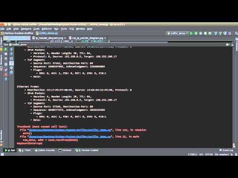 Python Network Packet Sniffer Tutorial - 7 - Running the Program
