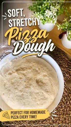 Soft, Stretchy Pizza Dough #airfryer #pizza #food #viral #shorts #pizza dough #foodreels