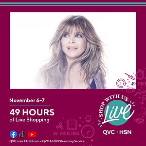 Look at that line-up! 😍 We're officially *ONE* day away from HSN & QVC's largest and live-est shopping event ever that will span over 49-hours (thanks to the end of Daylight Savings Time⏰)! ✨ RSVP, here: https://bit.ly/3mKNwOr ✨ Join some of your favorite celebrities and more in our party 🎉 stream including Paula Abdul, Tori Spelling, Jennie Garth, Giuliana Rancic, Jay Leno, Laila Ali, Whoopi Goldberg, and Chris Lambton & Peyton Wright Lambton from ABC’s The Bachelorette & The Bachelor! Plus, 