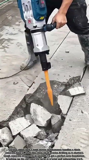 Experience The Raw Power Of The Concrete Demolition Hammer Through These Clips. #Machine #Tools