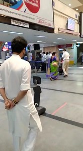 Spotted a fun guide at the Coimbatore Airport. The AI-based robot can move about the airport, assist passengers with information, directions & even escort them. A fantastic initiative by Airports Authority of India, and definitely one that could be emulated at all our airports. | Jyotiraditya M Scindia