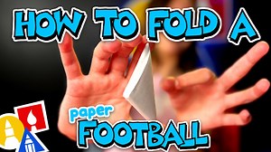How To Fold A Paper Football Origami - Art For Kids Hub — Free Drawing Lessons for Kids -