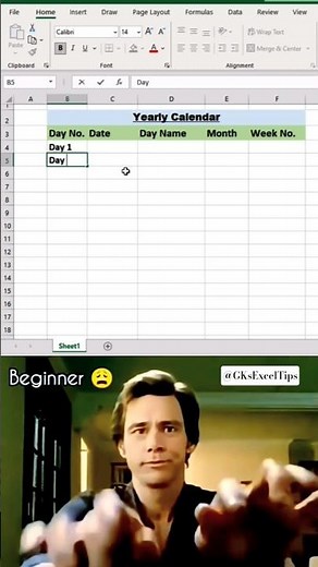 Auto Generate Day Numbers in Excel! 📅 | SEQUENCE Formula Trick