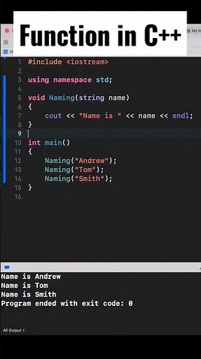 Basic declaration of #function in #c++ 🕵️‍♂️/ #programming