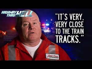 Vehicle Landed 20 Feet from Working Train Tracks | Highway Thru Hell