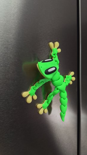 Flexible 3D Printed Multi-Color Gecko - Paint-Free Model
