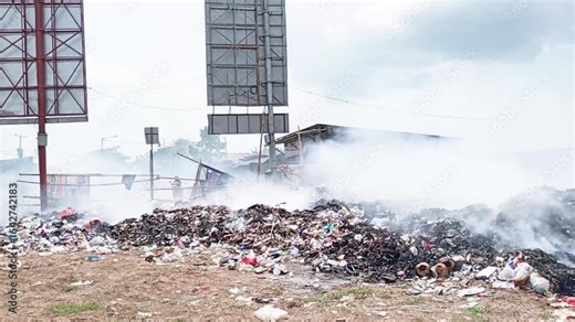 Open burning of waste on roadsides adjacent to public areas produces hazardous pollutants such as dioxins, furans, and fine particles that negatively impact air quality and human health.