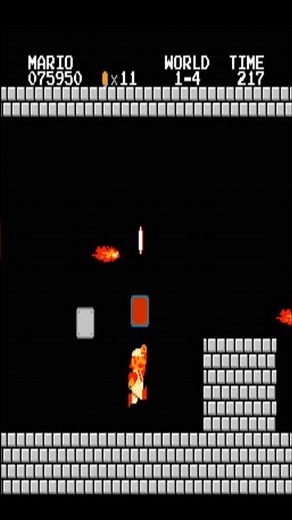 Super Mario Bros. World 1-4 – Hidden Coins & Fire Flower! 🌼💰 #shorts