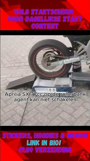 Aprilia SX50 2024 on the roller bench in Nijmegen