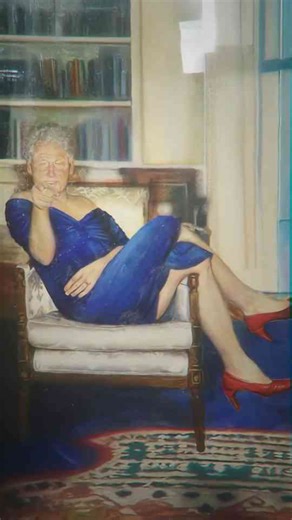 How a painting of Bill Clinton in a dress ended up in Epstein’s mansion