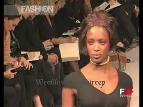 Naomi On The Runway - Rifat Ozbek Spring/Summer 1997