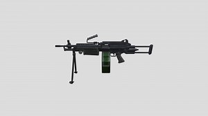 M249 LightMachineGun - Download Free 3D model by NotNathanModel
