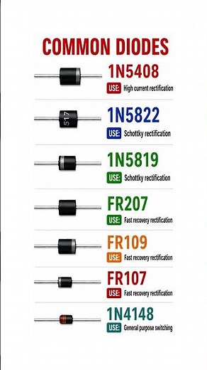 Common Diodes and their applications