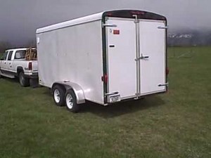 2007 tnt cargo trailer duel axle for sale 14 foot .AVI