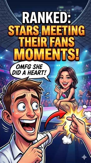 Ranked: Stars Meeting Their Fans Moments #fans #stars #reaction