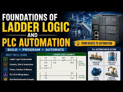 PLC Ladder Logic Explained for Beginners 🔥