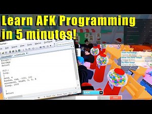 Learn Roblox AFK Programming in 5 minutes! (My Restaurant AFK tutorial included)