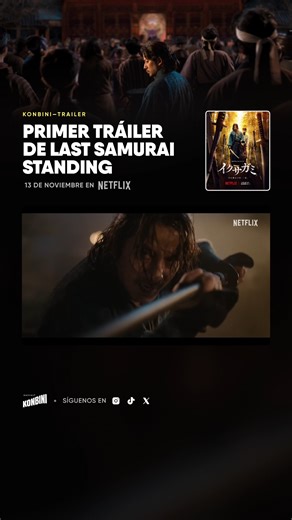 Konbini Media on Instagram: "⚔️🍃 ¡Primer tráiler de LAST SAMURAI STANDING! 🍃⚔️ Un nuevo battle royale de samuráis se prepara para conquistar Netflix este 13 de noviembre de 2025. La serie reúne a 300 guerreros en el Templo Tenryuji, quienes lucharán entre sí por un premio de 100 mil millones de yenes. 💴🔥 Un choque de honor, estrategia y violencia que muchos ya llaman el “Samurai Squid Game”. 👀 📖 Basado en el manga Last Samurai Standing (イクサガミ / Ikusagami, “God of War”), adaptación de la no