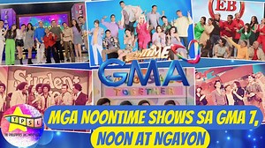 17K views · 146 reactions | 퐌퐠퐚 퐍퐨퐨퐧퐭퐢퐦퐞 퐒퐡퐨퐰퐬 퐬퐚 퐆퐌퐀 ퟕ, 퐍퐨퐨퐧 퐚퐭 퐍퐠퐚퐲퐨퐧 Narito ang listahan ng mga Noontime Shows na umere at ieere sa leading TV Station ng bansa na GMA-7 o Kapuso Network. #thephilippinesshowbizlist #gma7 #eatbulaga #itsshowtime #lunchdate | The Philippines Showbiz List | Facebook