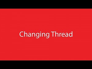 How To Change Thread on a SWF Embroidery Machine